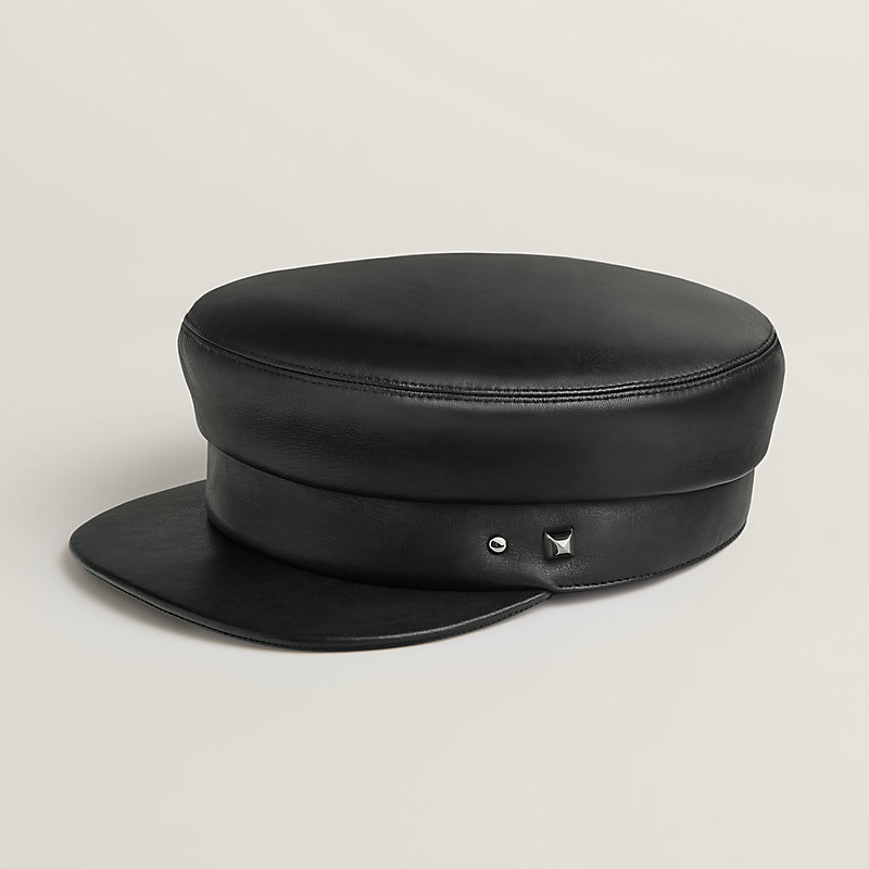 HERMES エルメス VAUBAN キャスケット57 Vauban Charms cap - Black | Hermès USA